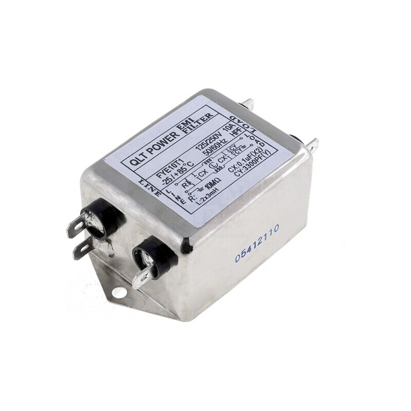 Filtru Anti-Interferențe 250VAC FYE10T1 | Electronic-mag.ro | Componente Electronice