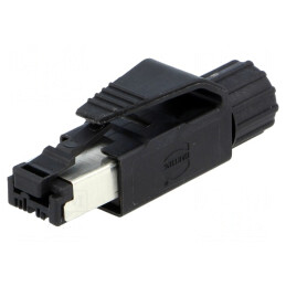 Mufă | RJ45 | PIN: 4 | Cat: 5 | aurit | Dispunere: 8p4c | 6,1÷6,9mm | IDC | 09451511100