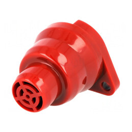 Semnalizator Acustic Buzer 10-28VDC 75dB Roșu IP34 | Electronic-mag.ro | Componente Electronice