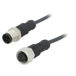 Cablu pentru senzori și automatizări 1m M12-M12 | Electronic-mag.ro | Componente Electronice