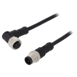 Cablu senzori automatizări M12-M12 0,5m | Electronic-mag.ro | Componente Electronice