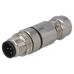 Mufă M12 PIN 5 tată Profibus IP65 60V pentru cablu | Electronic-mag.ro | Componente Electronice
