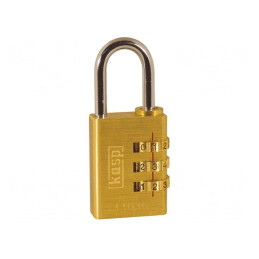 Lacăt cifru alamă 3 cifre ajustabil | Electronic-mag.ro | Componente Electronice