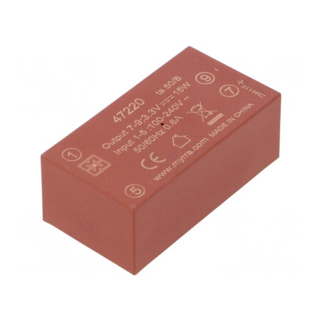 Convertor AC/DC 15W 3,3VDC | Electronic-mag.ro | Componente Electronice