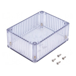 Carcasă Universală Policarbonat 82x110x40mm 1591STCL | Electronic-mag.ro | Componente Electronice