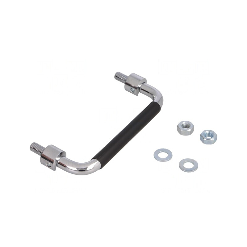 Manetă Oțel Cromat 43mm x 120mm x 10mm Fixare Șurub M8 | Electronic-mag.ro | Componente Electronice