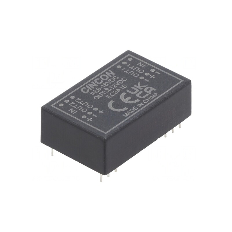 Convertor DC/DC 3W 9-18V la 12V și -12V DIP24 EC3A15 | Electronic-mag.ro | Componente Electronice Convertor DC/DC 3W 9-18V la 12V și -12V DIP24 EC3A15 | Electronic-mag.ro | Componente Electronice