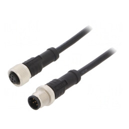 Cablu senzori/automatizări M12-M12 0,5m | Electronic-mag.ro | Componente Electronice