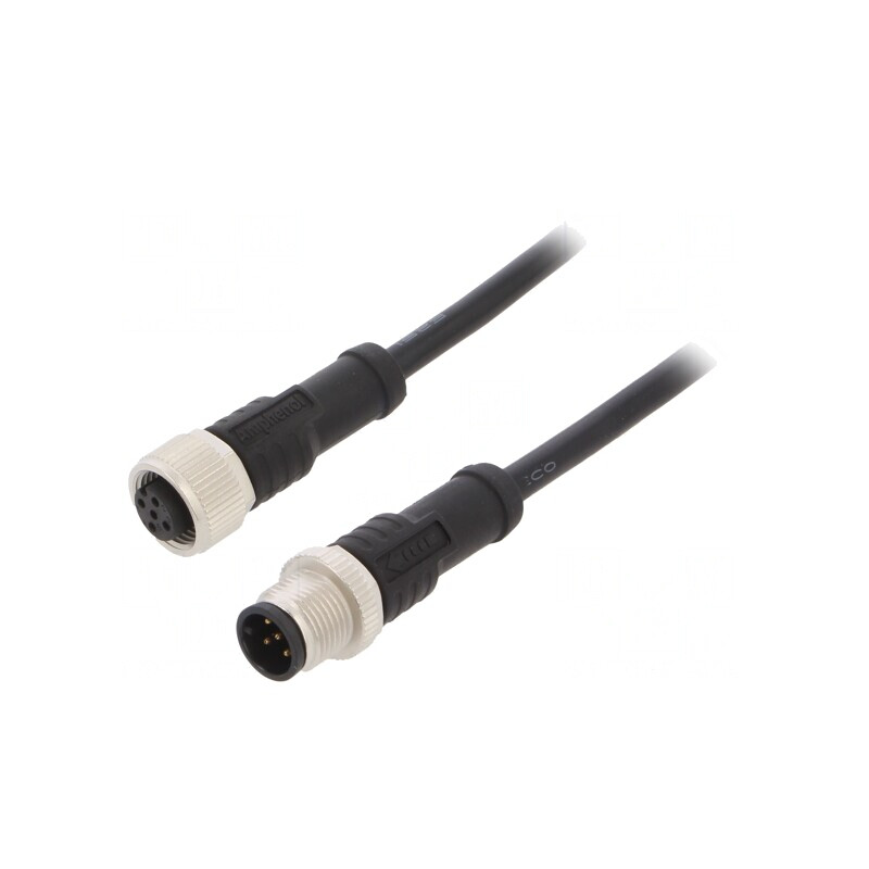 Cablu senzori/automatizări M12-M12 0,5m | Electronic-mag.ro | Componente Electronice