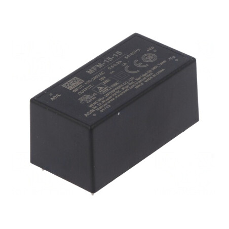 Convertor AC/DC 15W 15V 1A PCB | Electronic-mag.ro | Componente Electronice