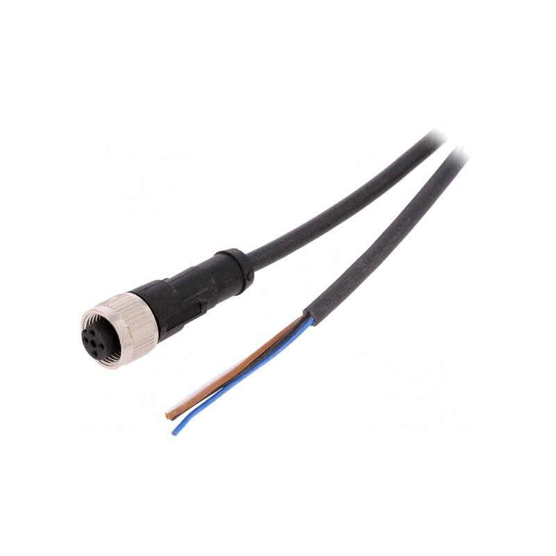 Cablu de Conectare M12 4 Pin 2m 250V 4A PUR | Electronic-mag.ro | Componente Electronice