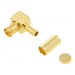Mufă MCX tată unghi 90° 75Ω PTFE | Electronic-mag.ro | Componente Electronice