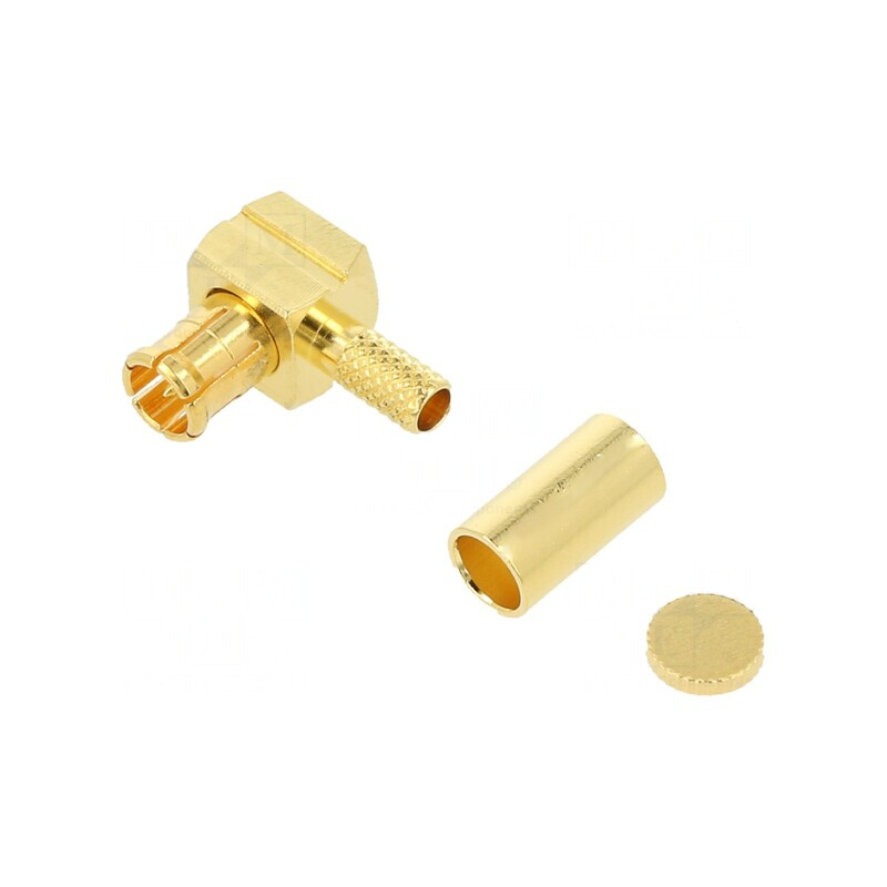 Mufă MCX tată unghi 90° 75Ω PTFE | Electronic-mag.ro | Componente Electronice
