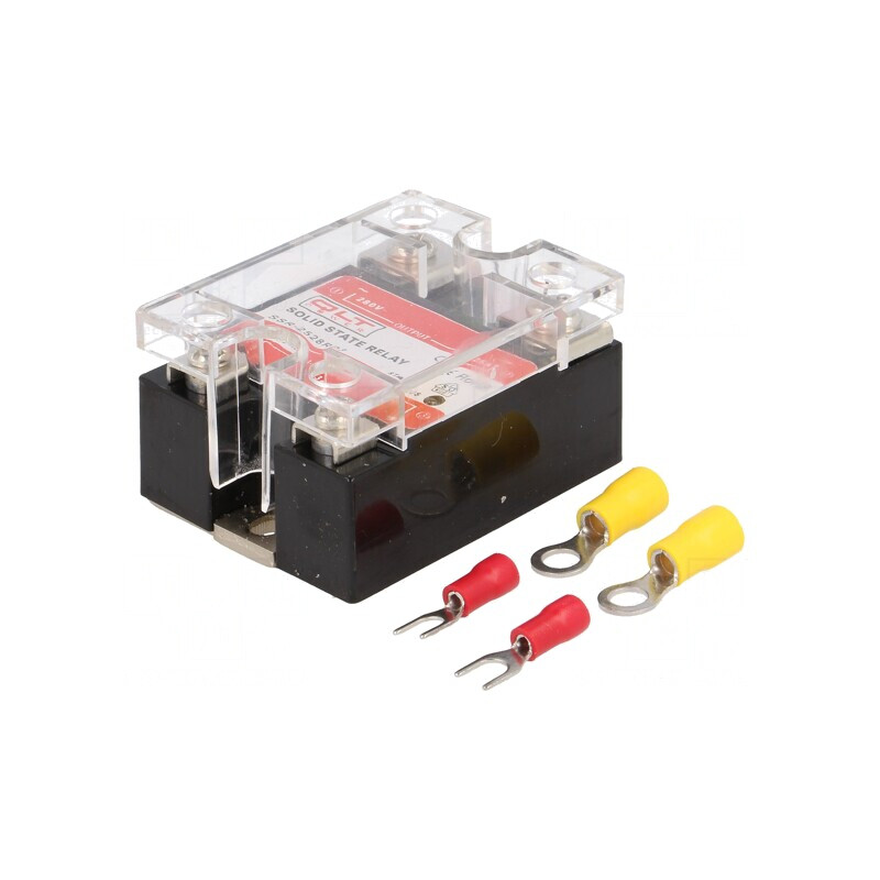Releu Semiconductor 1-Fazat SSR 25A 24-280VAC 4-32VDC | Electronic-mag.ro | Componente Electronice