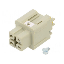 Conector HDC Inserturi Contact Mamă Han A 4 3 PE | Electronic-mag.ro | Componente Electronice