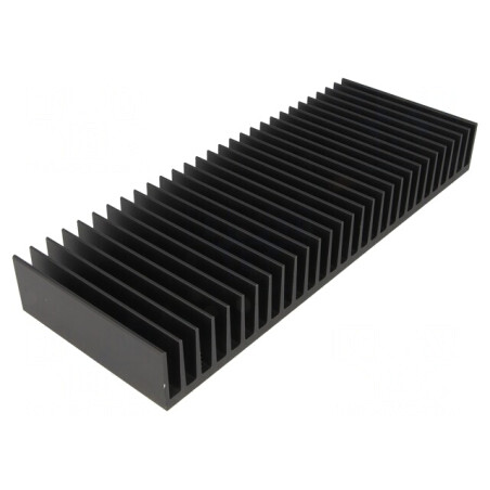 Radiator Extrudat Negru 75mm x 200mm x 25mm | Electronic-mag.ro | Componente Electronice