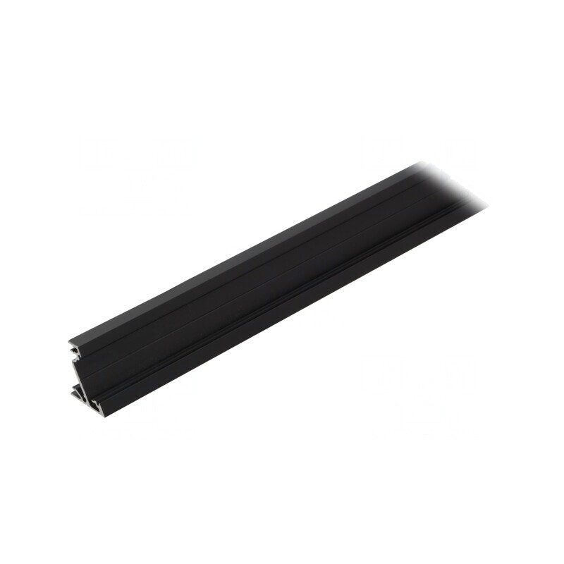 Profil aluminiu negru CORNER14 2m pentru module LED | Electronic-mag.ro | Componente Electronice
