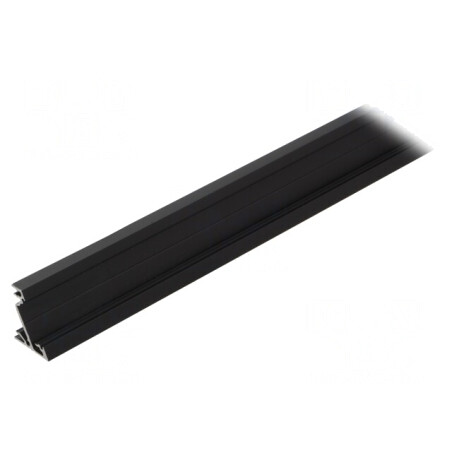 Profil aluminiu negru CORNER14 2m pentru module LED | Electronic-mag.ro | Componente Electronice