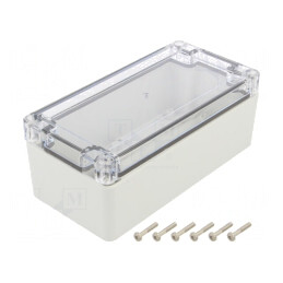 Carcasă Universală 80x160x60 mm cu Bucșă din Alamă ABS-PC | Electronic-mag.ro | Componente Electronice
