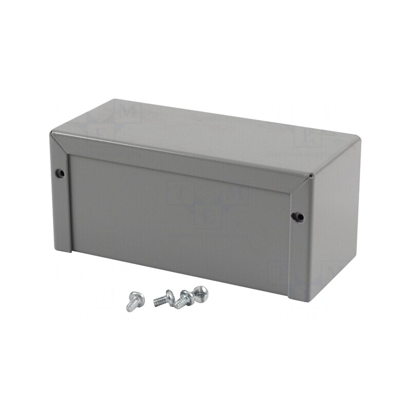 Carcasă universală aluminiu gri 56x127x56mm | Electronic-mag.ro | Componente Electronice