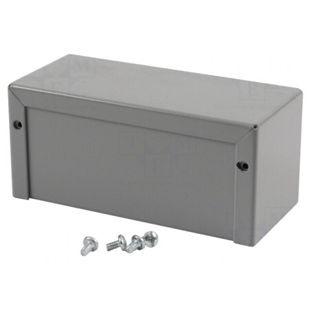 Carcasă universală aluminiu gri 56x127x56mm | Electronic-mag.ro | Componente Electronice
