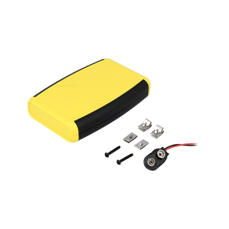 Carcasă universală ABS galben 79x117x24mm | Electronic-mag.ro | Componente Electronice