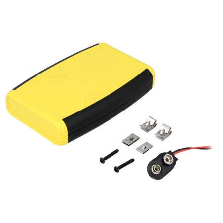 Carcasă universală ABS galben 79x117x24mm | Electronic-mag.ro | Componente Electronice
