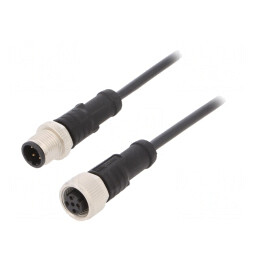Cablu senzori automatizări M12-M12 1m | Electronic-mag.ro | Componente Electronice