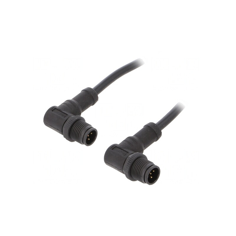 Cablu pentru senzori și automatizări M12-M12 1m | Electronic-mag.ro | Componente Electronice