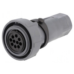 Conector circular mamă 10 pini fără contacte | Electronic-mag.ro | Componente Electronice
