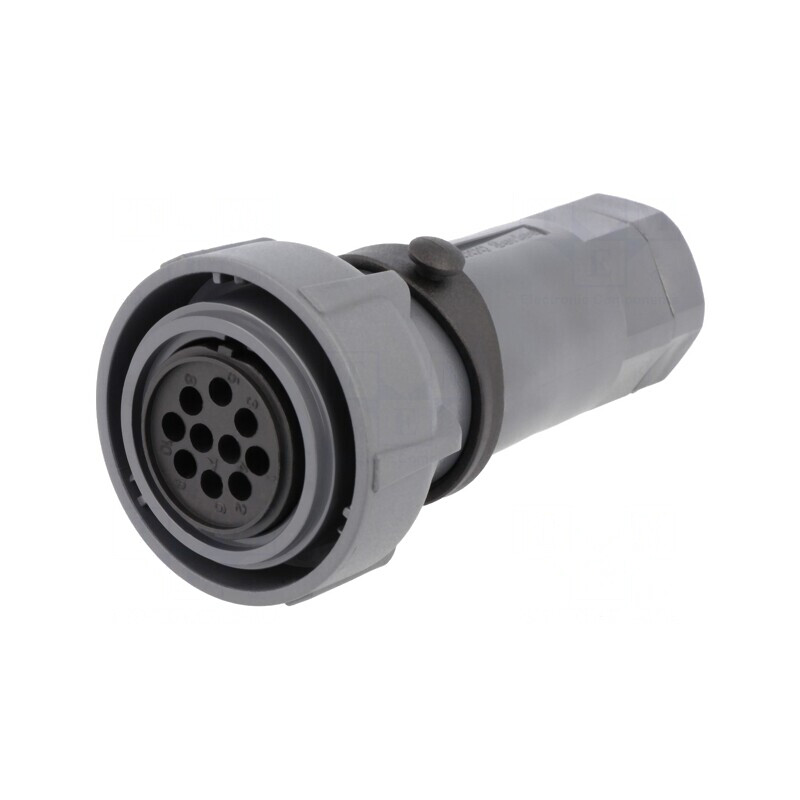 Conector circular mamă 10 pini fără contacte | Electronic-mag.ro | Componente Electronice