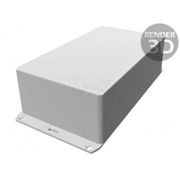 Carcasă Universală Gri IP54 110x191x61mm ABS | Electronic-mag.ro | Componente Electronice