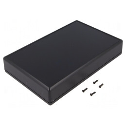 Carcasă Universală Neagră ABS 140x220x40 mm | Electronic-mag.ro | Componente Electronice