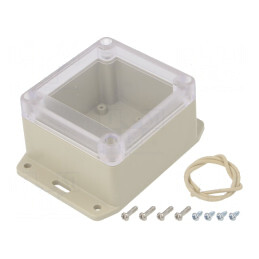 Carcasă Universală 80x85x55mm cu Lame de Fixare | Electronic-mag.ro | Componente Electronice