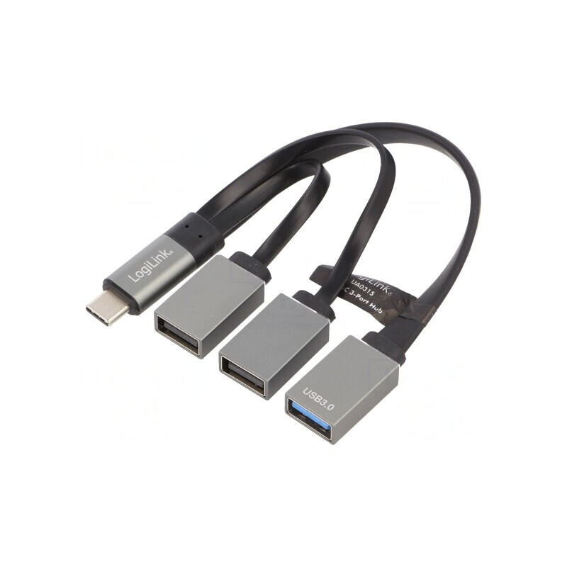 Hub USB 3-în-1 Negru (USB-A x3, USB-C) | Electronic-mag.ro | Componente Electronice Hub USB 3-în-1 Negru (USB-A x3, USB-C) | Electronic-mag.ro | Componente Electronice