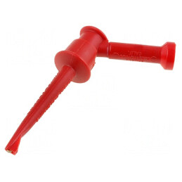 Clips de măsurare roșie 5A 60VDC 4mm | Electronic-mag.ro | Componente Electronice