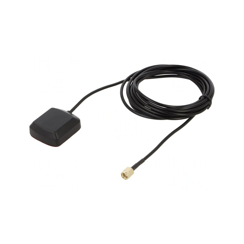 Antena GNSS GPS 2.5dBi RHCP Magnetică 25x25mm | Electronic-mag.ro | Componente Electronice