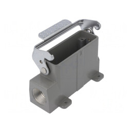 Carcasă pentru conectori HDC D16A cu clichet PG16 | Electronic-mag.ro | Componente Electronice