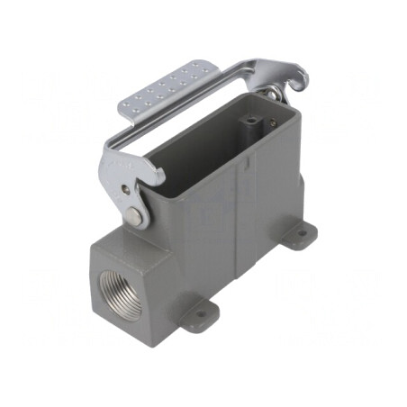 Carcasă pentru conectori HDC D16A cu clichet PG16 | Electronic-mag.ro | Componente Electronice