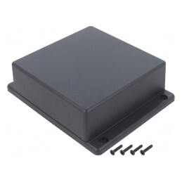 Carcasă Universală 125mm x 125mm x 45mm cu Lame de Fixare | Electronic-mag.ro | Componente Electronice