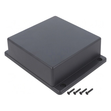Carcasă Universală 125mm x 125mm x 45mm cu Lame de Fixare | Electronic-mag.ro | Componente Electronice