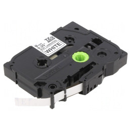 Bandă Etichetare 9mm x 8m Alb/Negru | Electronic-mag.ro | Componente Electronice