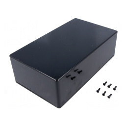 Carcasă Universală Neagră ABS 110x191x61mm | Electronic-mag.ro | Componente Electronice