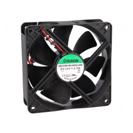 Ventilator DC axial 12V 120mm 158m3/h 37dBA cu bilă | Electronic-mag.ro | Componente Electronice