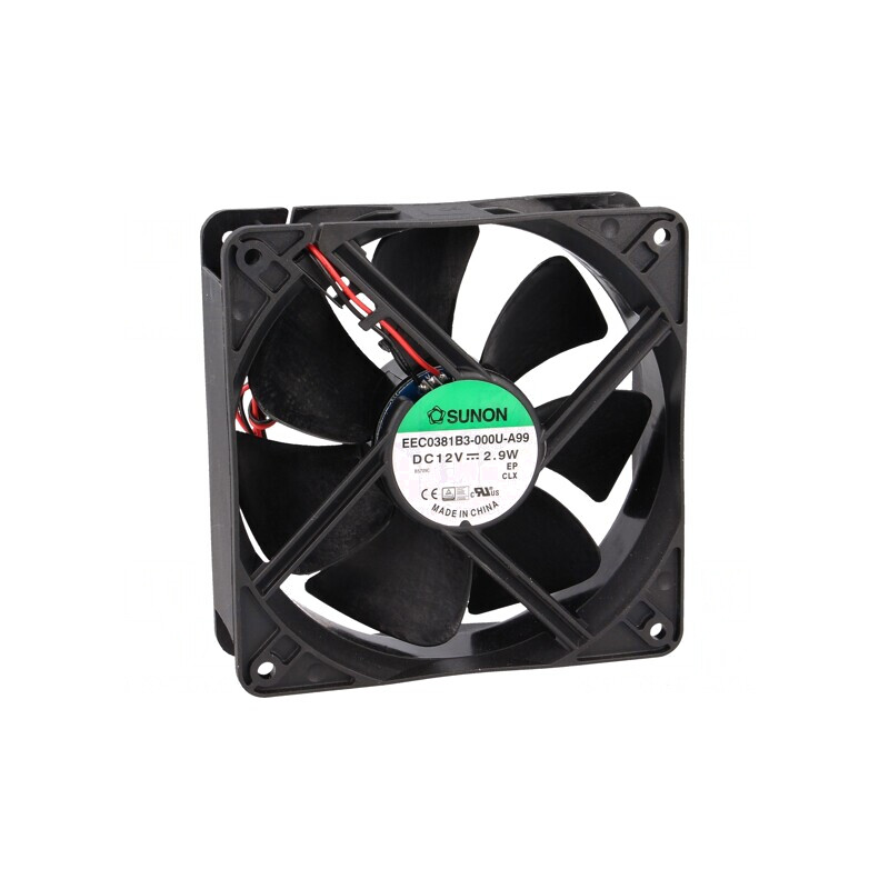 Ventilator DC axial 12V 120mm 158m3/h 37dBA cu bilă | Electronic-mag.ro | Componente Electronice