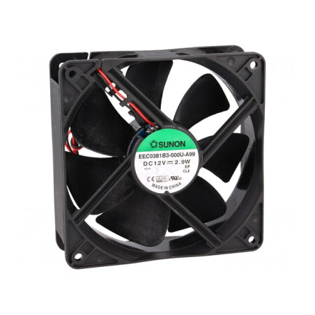 Ventilator DC axial 12V 120mm 158m3/h 37dBA cu bilă | Electronic-mag.ro | Componente Electronice