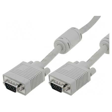 Cablu D-Sub 15pin HD 10m Gri | Electronic-mag.ro | Componente Electronice
