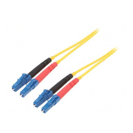 Patch cord fibră 1m LC/UPC galben Gold | Electronic-mag.ro | Componente Electronice
