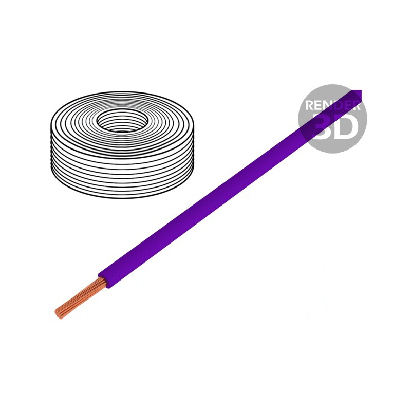 Cablu Cu 0,25mm2 PVC Violet 50m | Electronic-mag.ro | Componente Electronice