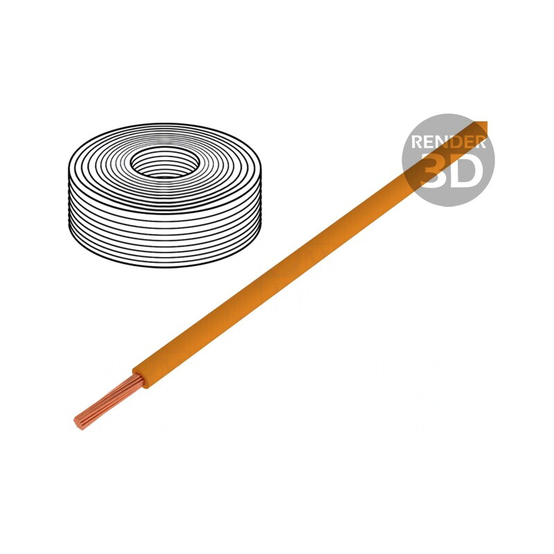 Cablu Lit Cu 0,25mm2 PVC Portocaliu 50m 100V Clasa 5 | Electronic-mag.ro | Componente Electronice Cablu Lit Cu 0,25mm2 PVC Portocaliu 50m 100V Clasa 5 | Electronic-mag.ro | Componente Electronice